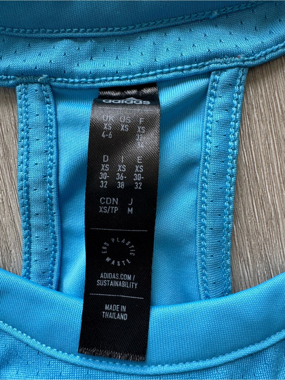adidas Bright Aqua Blue Racerback Sports Tennis dress with matching shorts - Picture 3 of 5